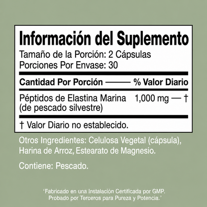 Fórmula Reafirmante de la Piel con Péptidos de Elastina